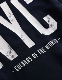 Sweatshirt - Rückenprint - dunkelblau