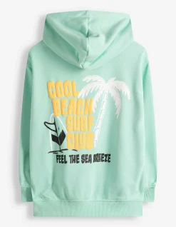 Sweatshirt - Rückenprint - hellgrün