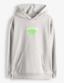 Sweatshirt - Rückenprint - hellgrau