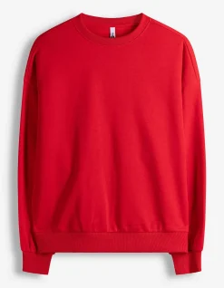 Sweatshirt - Rückenprint - rot