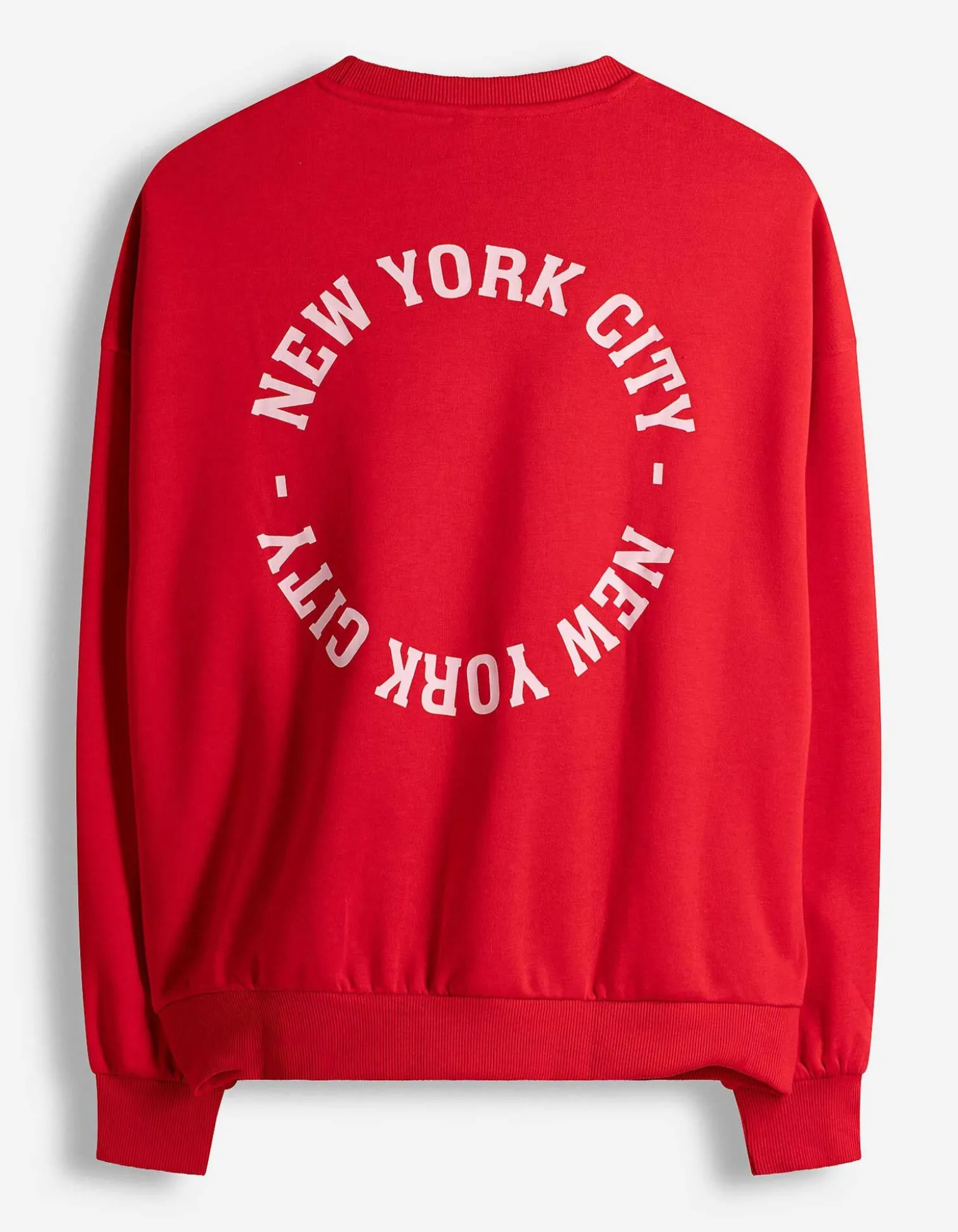 Sweatshirt - Rückenprint - rot