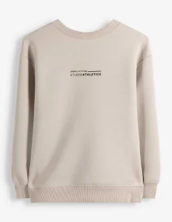 Sweatshirt - Scuba - beige