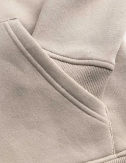 Sweatshirt - Stickerei - beige