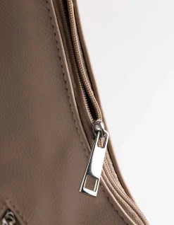 Tasche - Kunstleder - beige