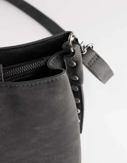 Tasche - Kunstleder - schwarz