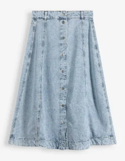 Tellerrock - light blue denim - hellblau