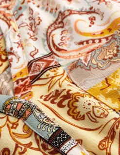 Top - Allover-Muster - orange