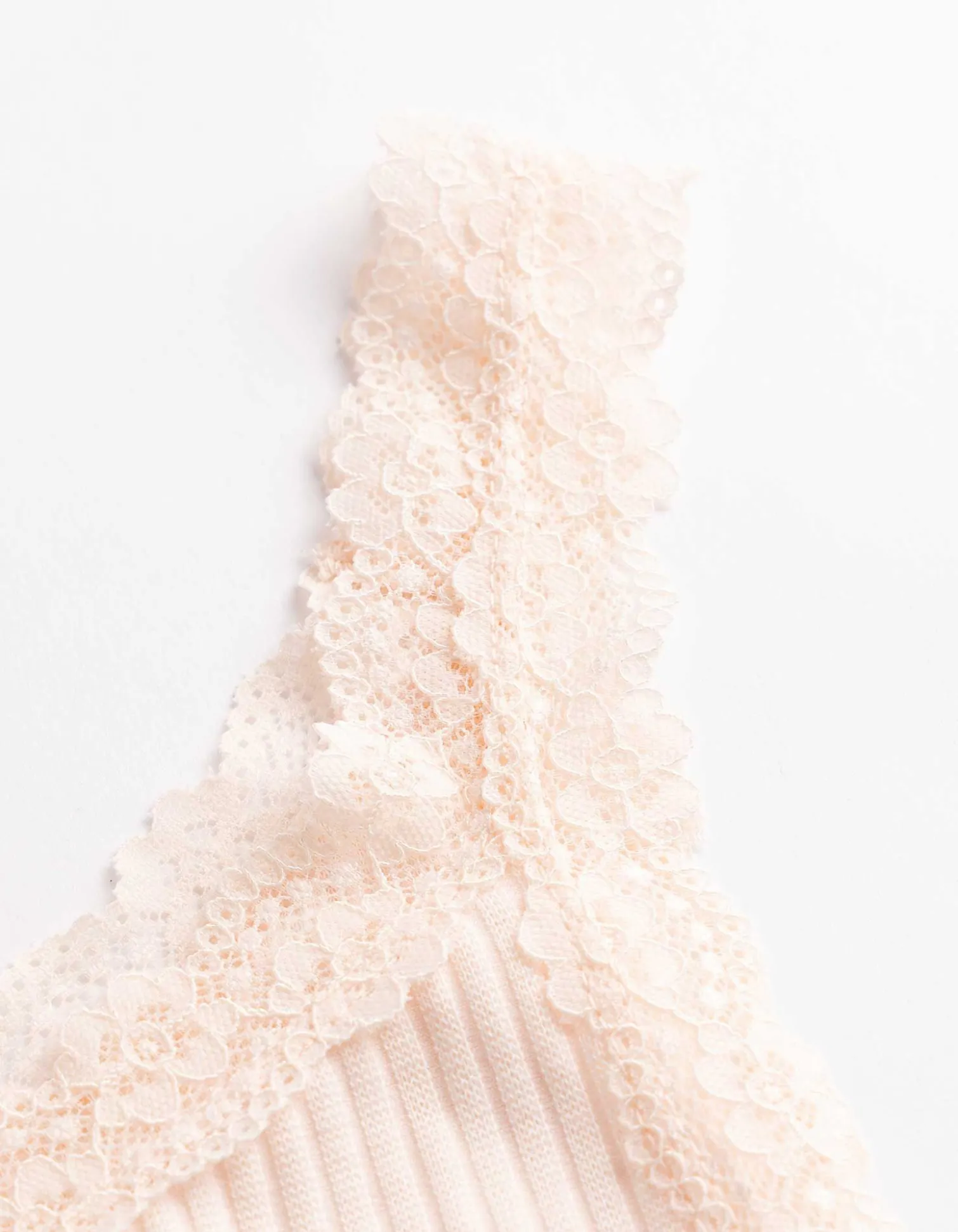 Top - Spitzenbesatz - rosa