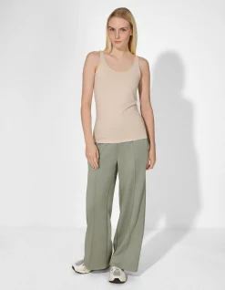 Top - Stretchanteil - Beige