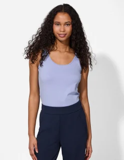 Top - Stretchanteil - hellblau