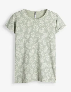T-Shirt - Allover-Muster - grün
