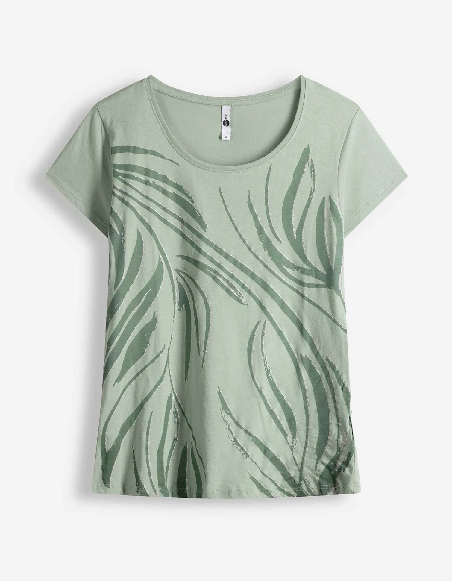 T-Shirt - Allover-Muster - türkis