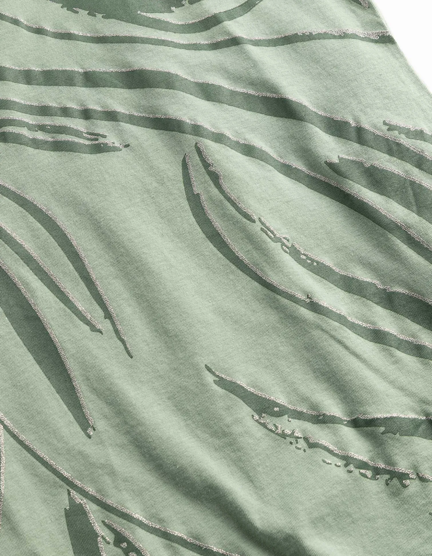 T-Shirt - Allover-Muster - türkis