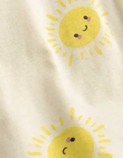 T-Shirt - Allover-Print - gelb