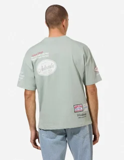 T-Shirt - Allover-Print - hellgrün