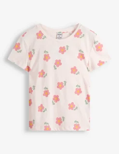 T-Shirt - Allover-Print - rosa