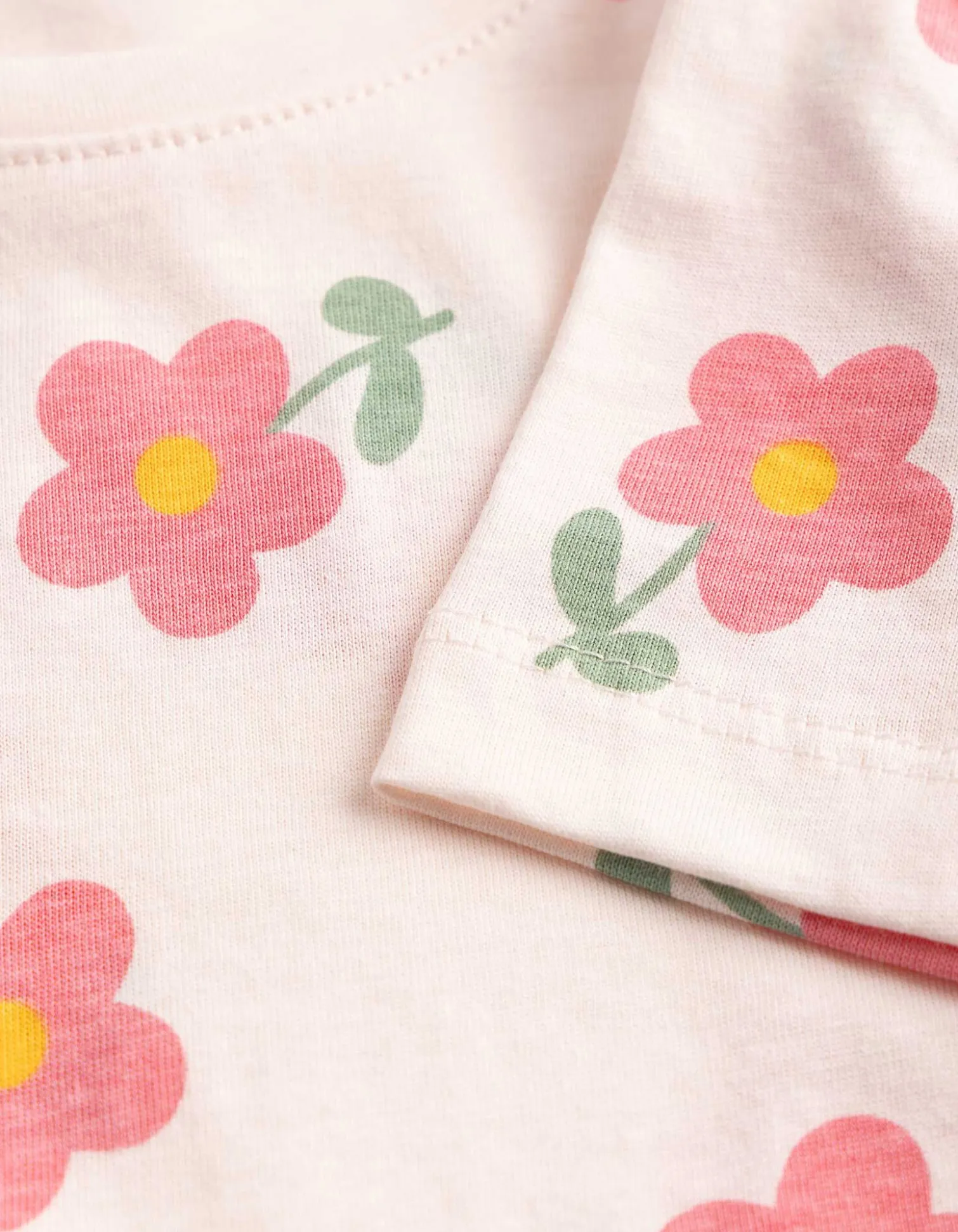 T-Shirt - Allover-Print - rosa