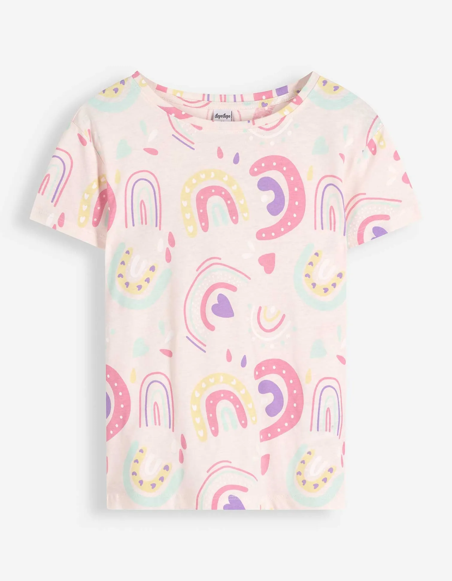 T-Shirt - Allover-Print - rosa
