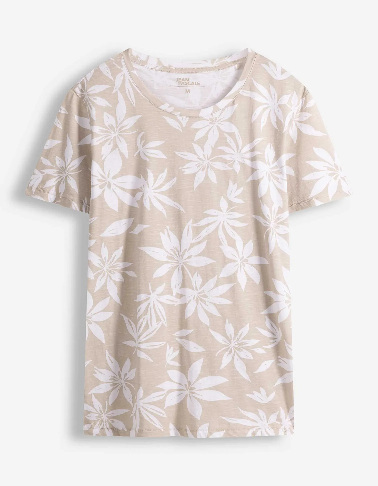 T-Shirt - Allover-Print - weiß