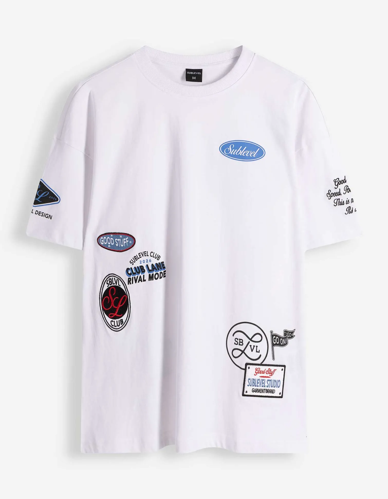 T-Shirt - Allover-Print - weiß