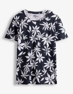 T-Shirt - Allover-Print - weiß