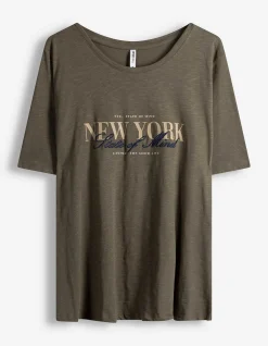 T-Shirt - Baumwolle - dunkelgrün