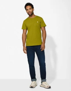 T-Shirt - Brusttasche - grün