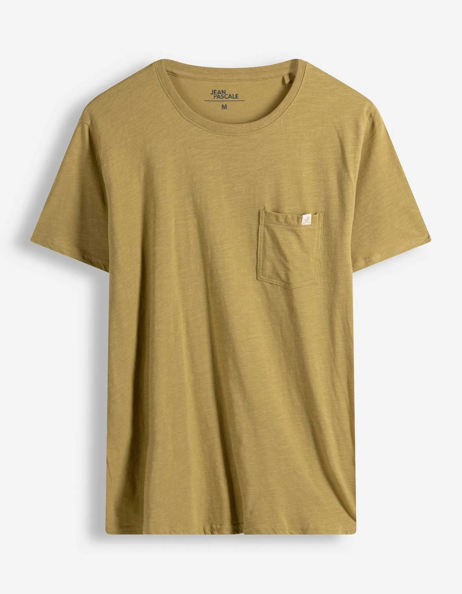 T-Shirt - Brusttasche - hellbraun