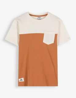 T-Shirt - Color-Blocking - orange