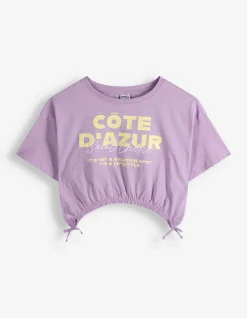 T-Shirt - Cropped - lila
