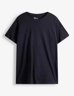 T-Shirt - einfarbig - dunkelblau