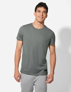 T-Shirt - einfarbig - grau