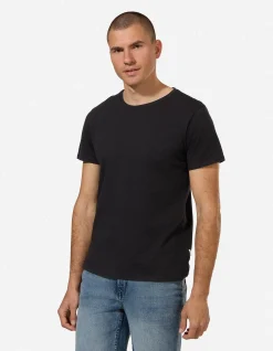 T-Shirt - einfarbig - schwarz