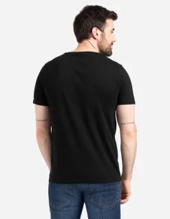 T-Shirt - einfarbig - schwarz