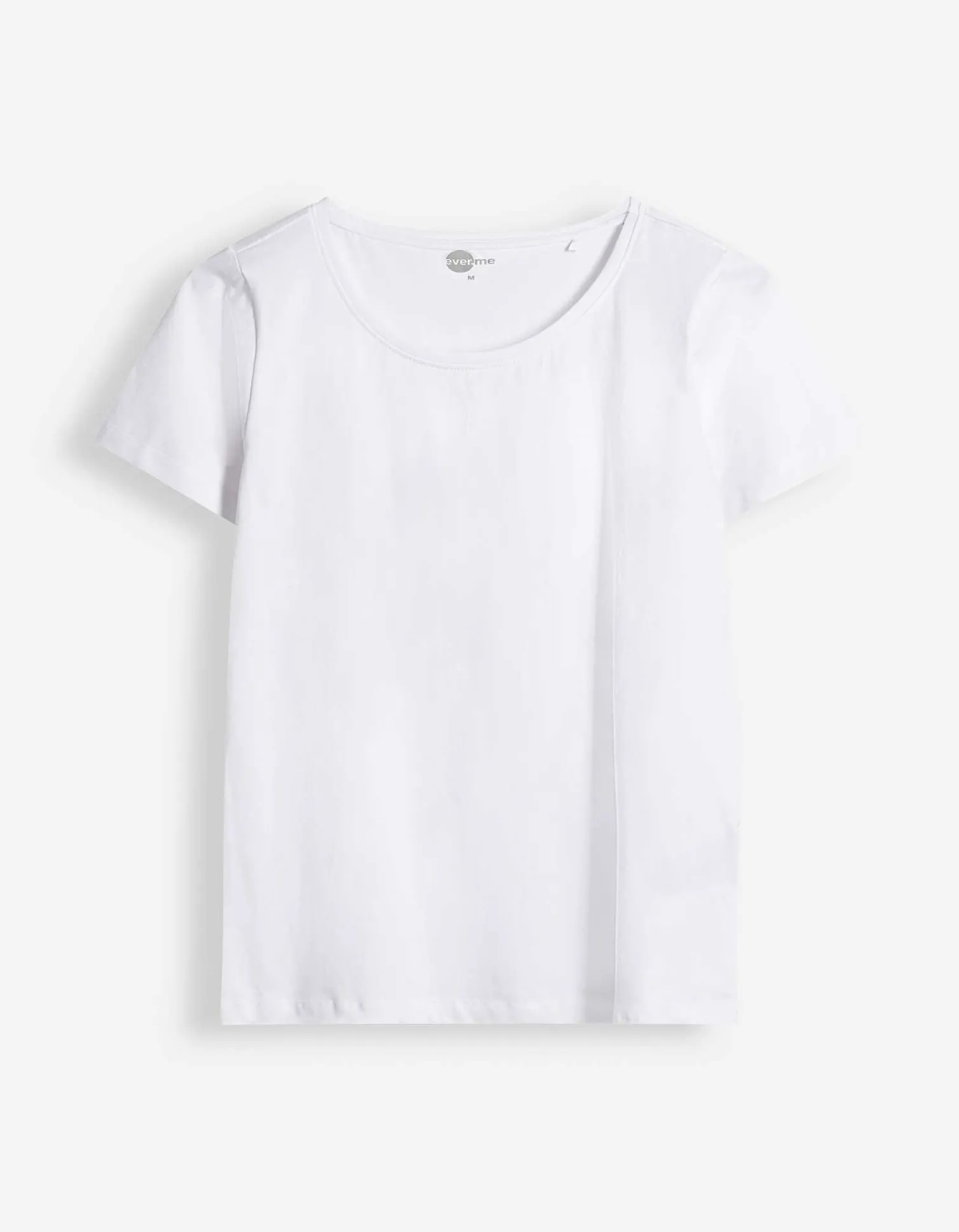T-Shirt - einfarbig - weiß