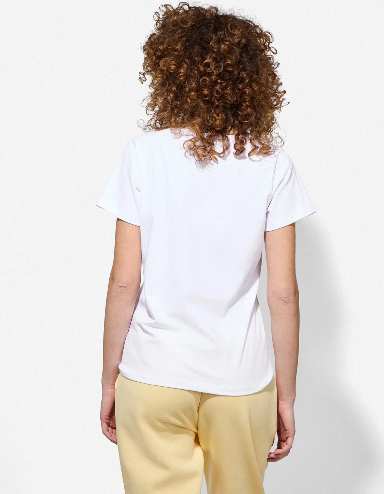 T-Shirt - einfarbig - weiß