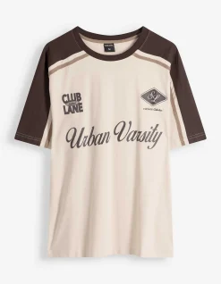 T-Shirt - Frontprint - beige