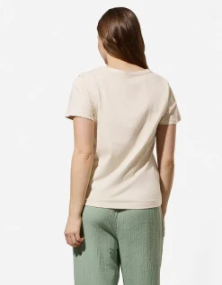 T-Shirt - Frontprint - Beige