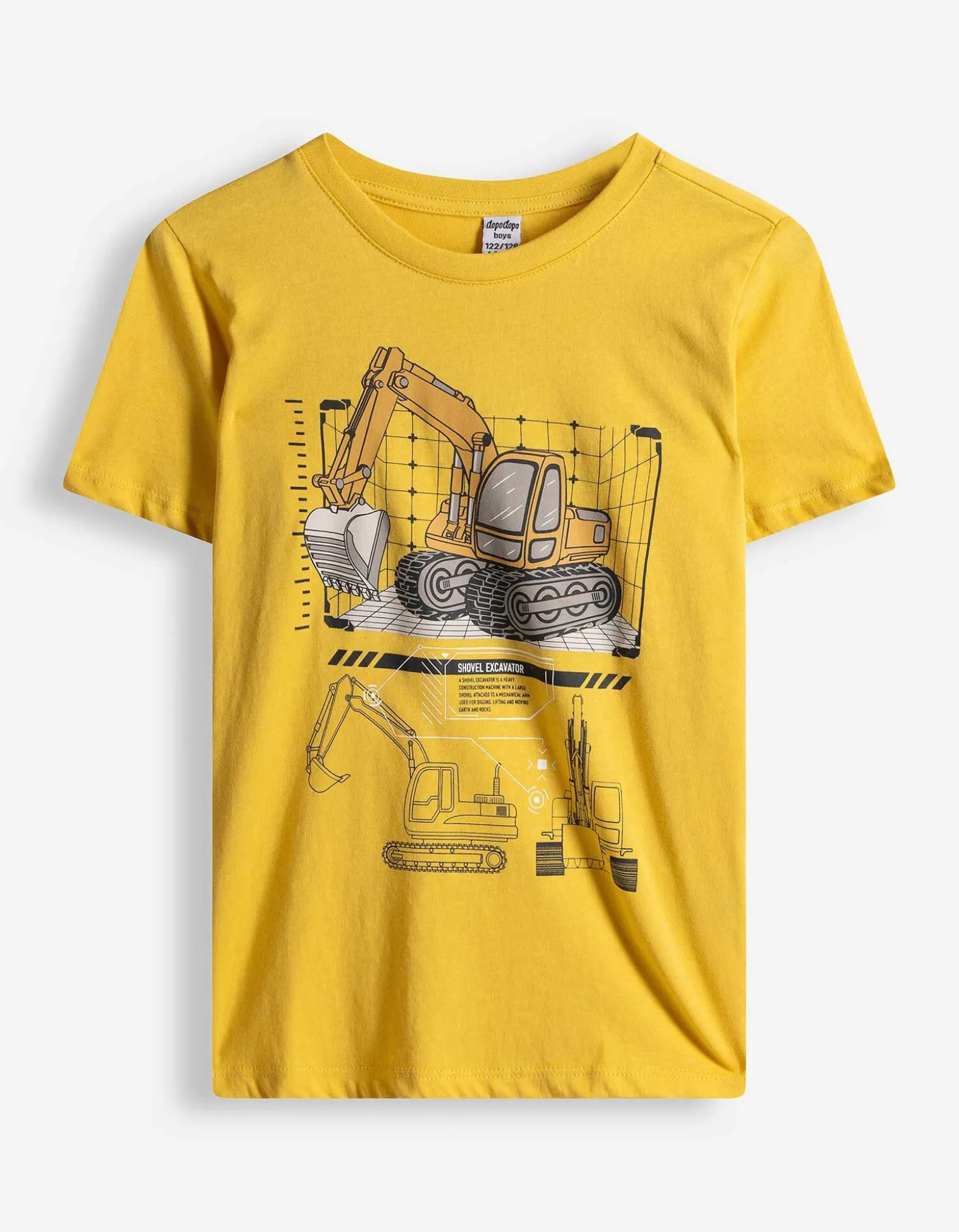 T-Shirt - Frontprint - gelb