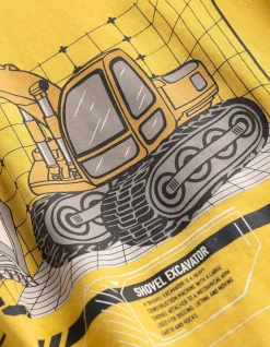 T-Shirt - Frontprint - gelb