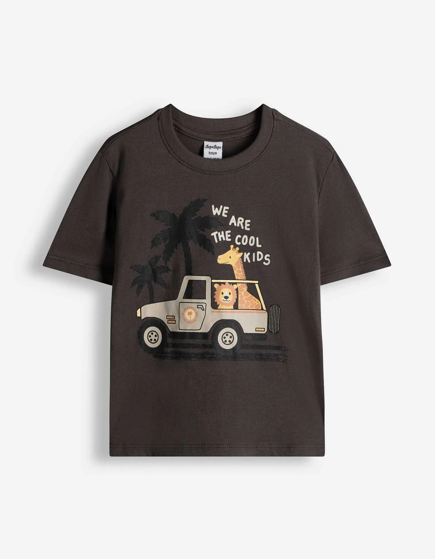 T-Shirt - Frontprint - grau