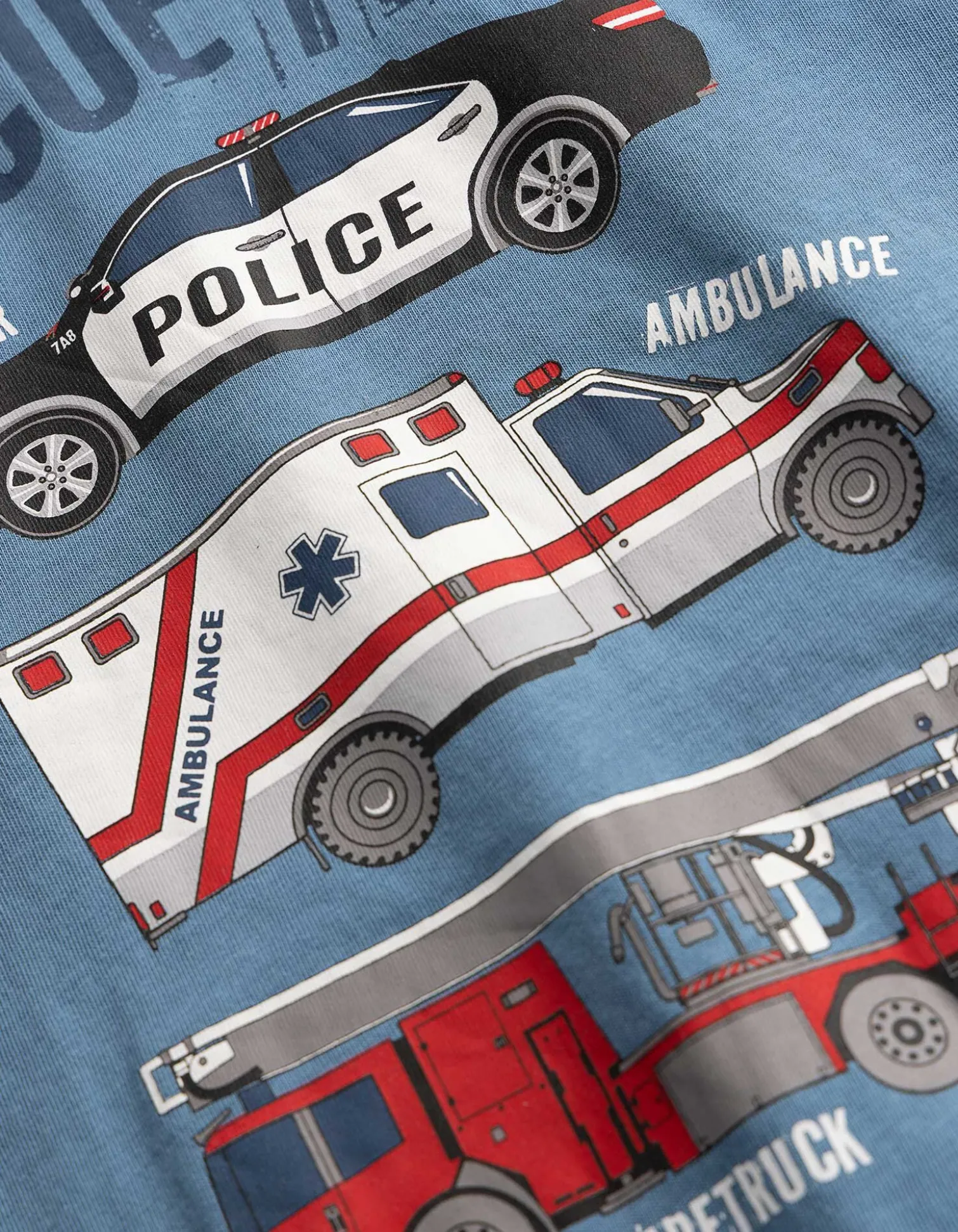 T-Shirt - Frontprint - hellblau