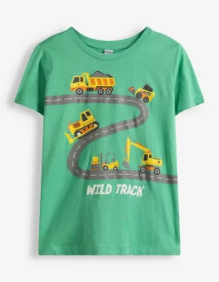 T-Shirt - Frontprint - hellgrün