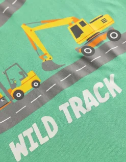 T-Shirt - Frontprint - hellgrün