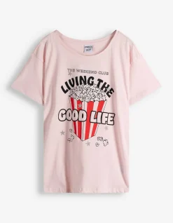 T-Shirt - Frontprint - rosa