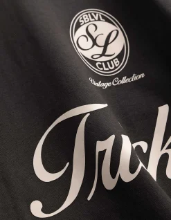 T-Shirt - Frontprint - Schwarz