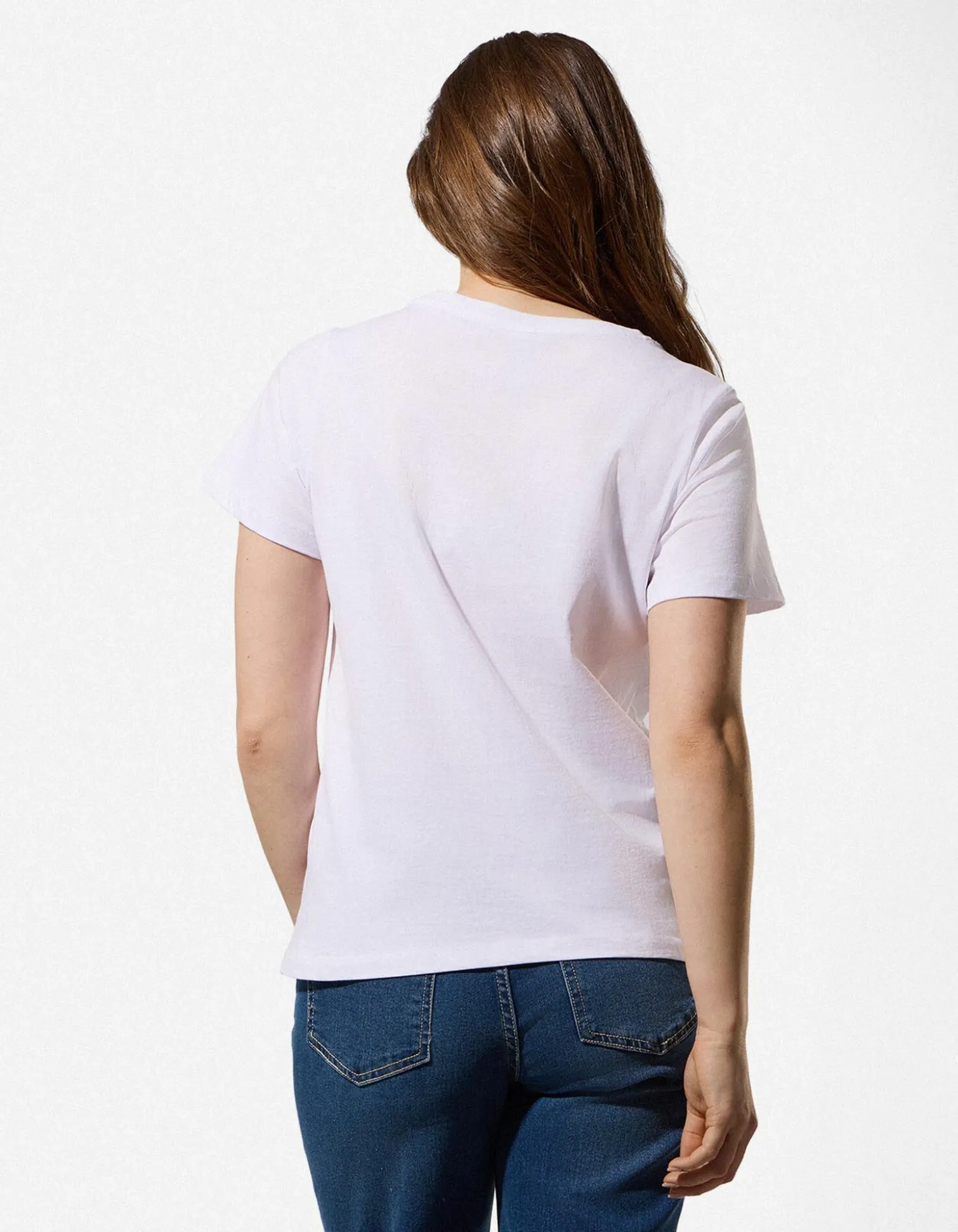 T-Shirt - Frontprint - weiß