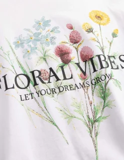 T-Shirt - Frontprint - weiß