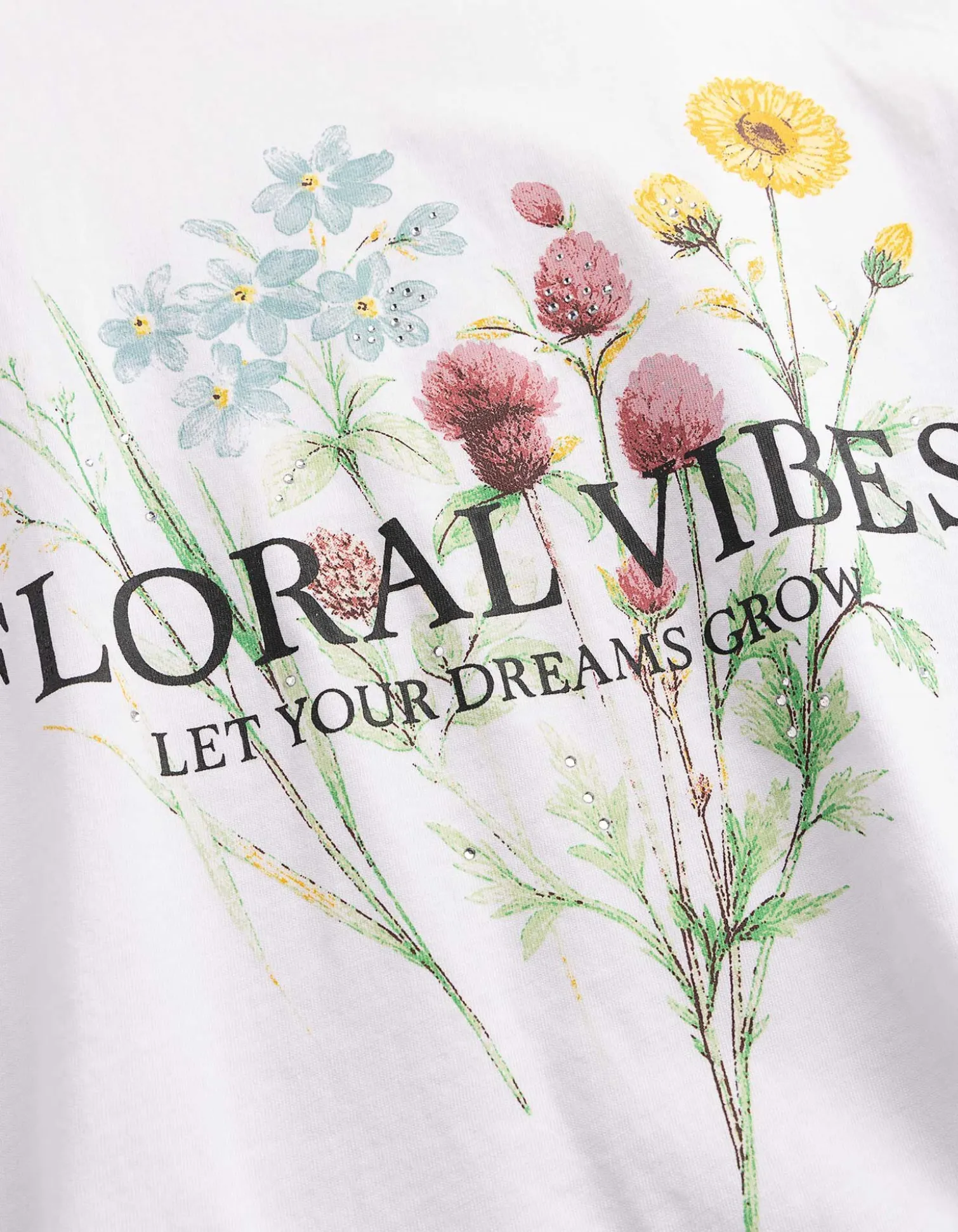 T-Shirt - Frontprint - weiß