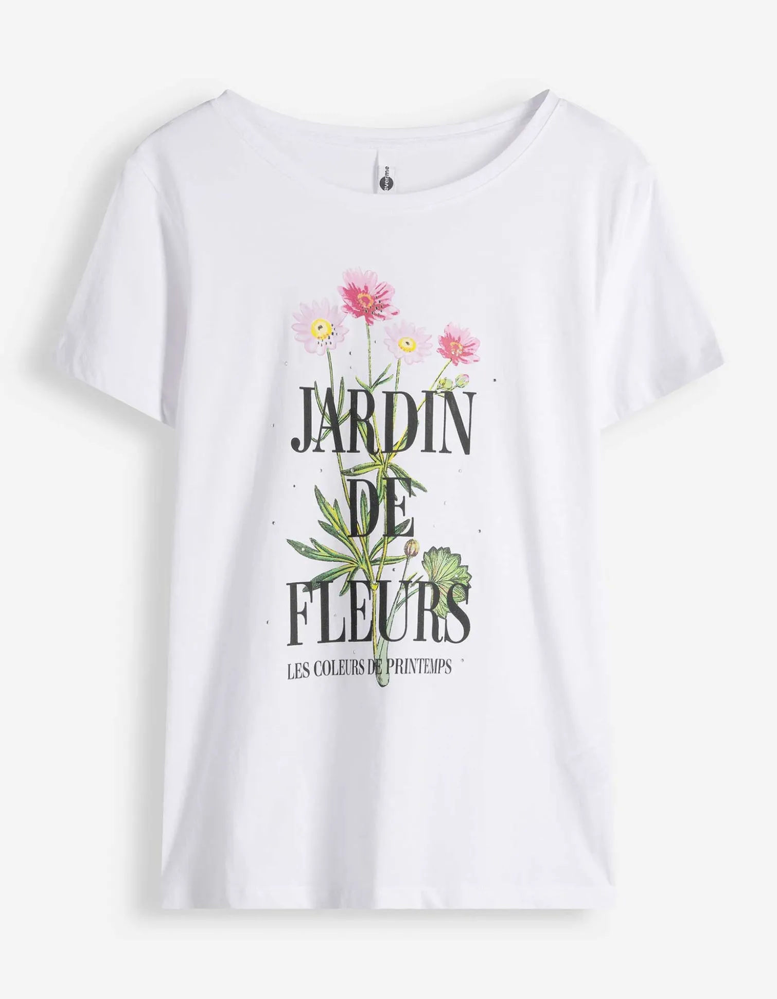 T-Shirt - Frontprint - weiß